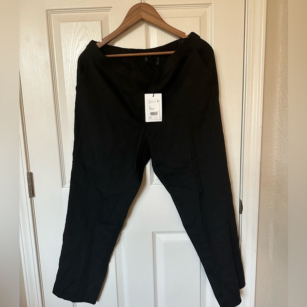 Theory treeca mid crop linen pant